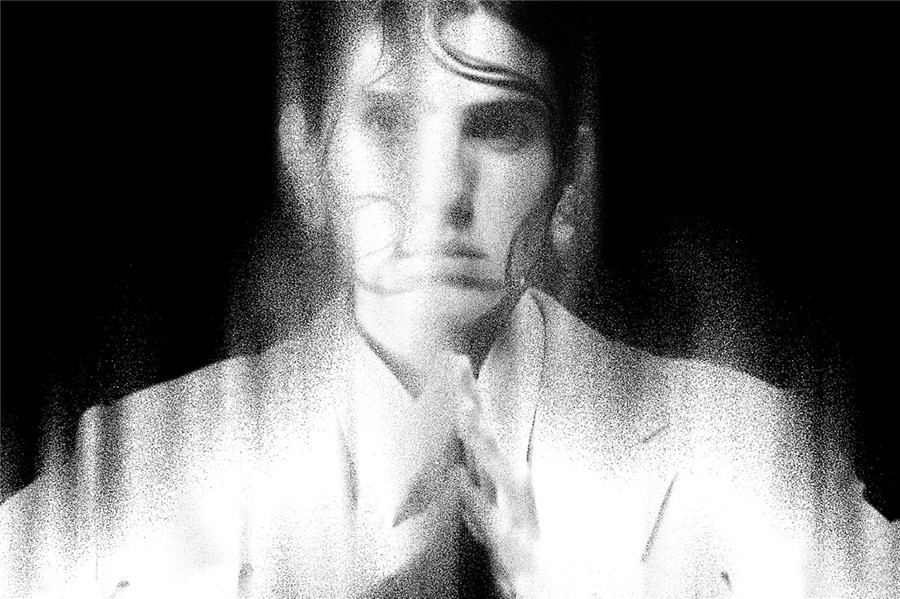 3款潮流复古颗粒尘埃动感沙尘暴朋克故障风扭曲模糊ps特效样机 Sandstorm Distortion Photo Effect , sucaiwan.com