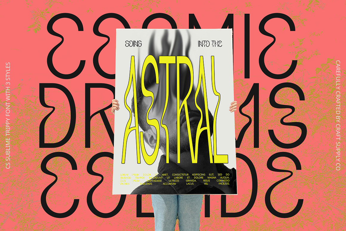 现代迷幻杂志海报徽标设计无衬线英文字体安装包 CS Sublime – Trippy Font 设计素材 第6张-素材湾丨精选海外优质设计素材资源 现代迷幻杂志海报徽标设计无衬线英文字体安装包 CS Sublime – Trippy Font 设计素材 sucaiwan.com