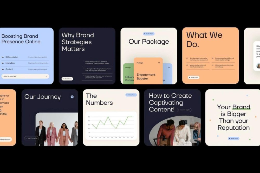 时尚简约INS风品牌推广社交媒体公众号推文电商海报设计Canva模板素材 BUSINESS — Instagram Templates 幻灯图表 第5张-素材湾丨精选海外优质设计素材资源 时尚简约INS风品牌推广社交媒体公众号推文电商海报设计Canva模板素材 BUSINESS — Instagram Templates 幻灯图表 sucaiwan.com