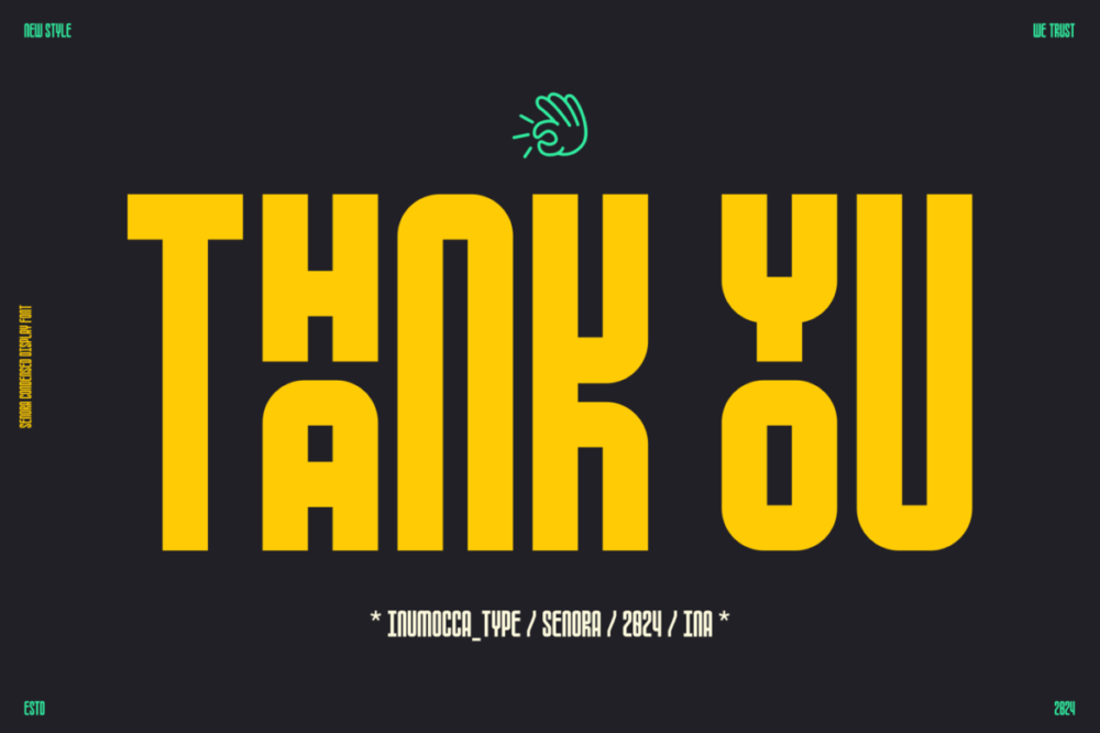 时尚复古杂志品牌海报婚礼请柬网站界面设计无衬线英文字体安装包 Senora 设计素材 第4张-素材湾丨精选海外优质设计素材资源 时尚复古杂志品牌海报婚礼请柬网站界面设计无衬线英文字体安装包 Senora 设计素材 sucaiwan.com