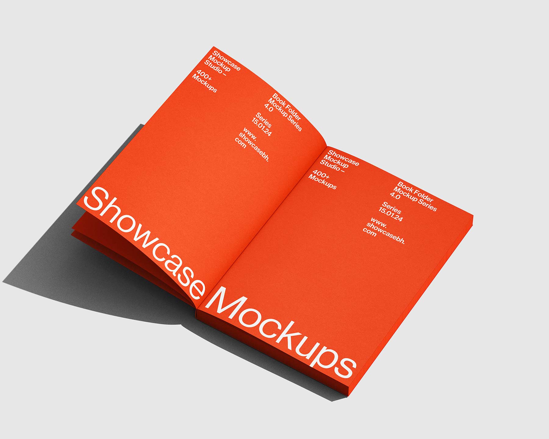 11款高级精装书籍画册硬纸板包装盒设计展示效果图PS贴图样机模板素材 BF4_Book Folder Mockup Bundle by Showcase Mockup 样机素材 sucaiwan.com