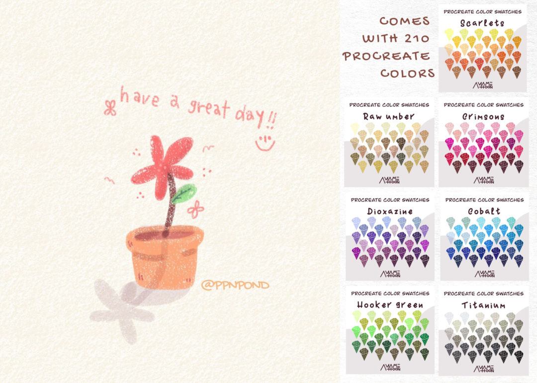 34款真实彩色铅笔线条纹理绘画效果iPad Procreate笔刷设计素材 Colored Pencil Brushes for Procreate 笔刷资源 sucaiwan.com