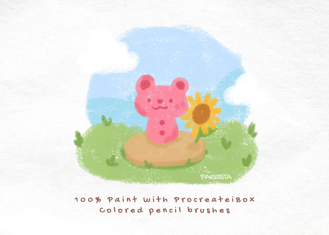 34款真实彩色铅笔线条纹理绘画效果iPad Procreate笔刷设计素材 Colored Pencil Brushes for Procreate 笔刷资源 sucaiwan.com