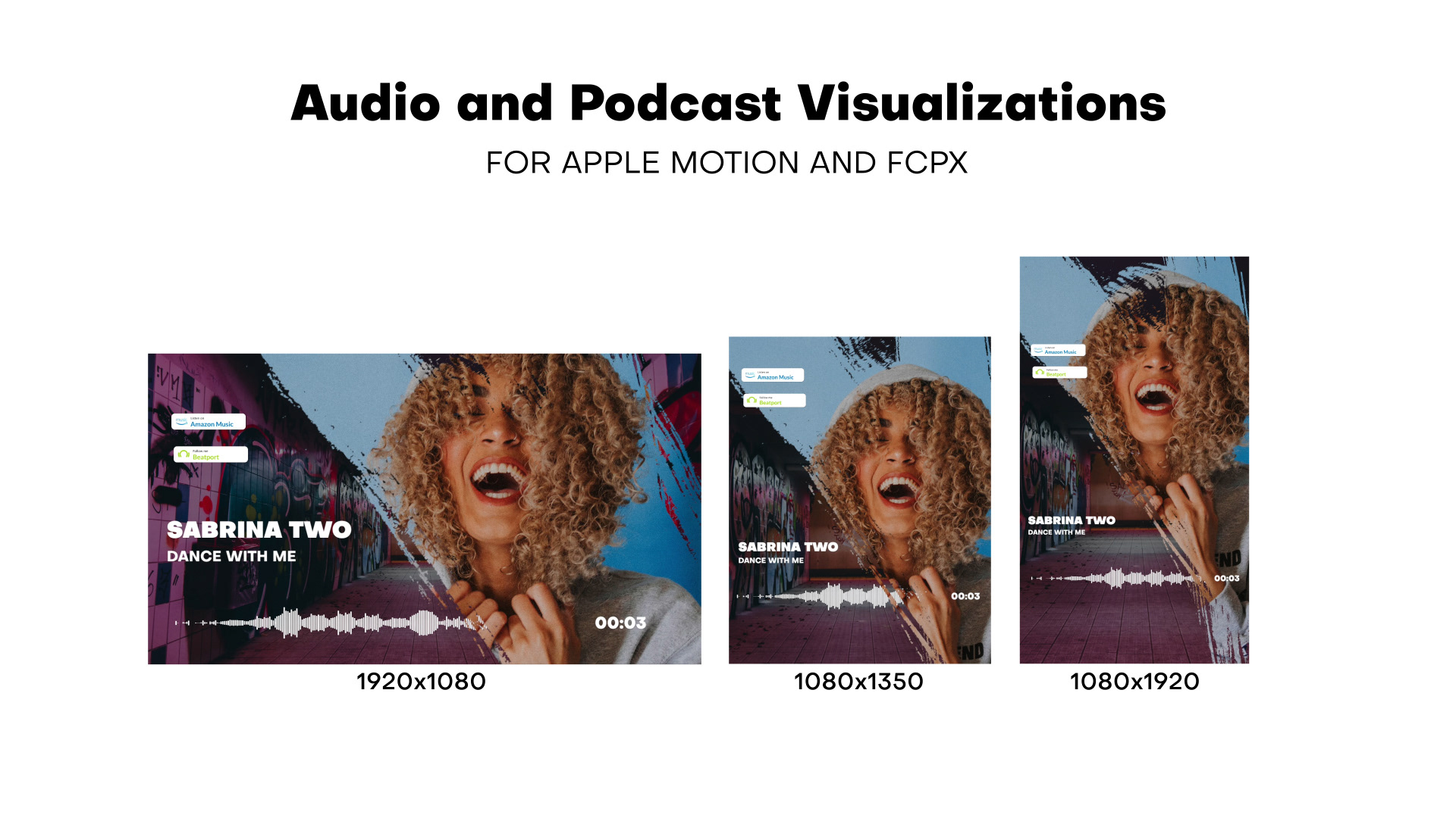 FCPX插件：13个音乐频道音频可视化音乐播放器动画效果插件 , sucaiwan.com