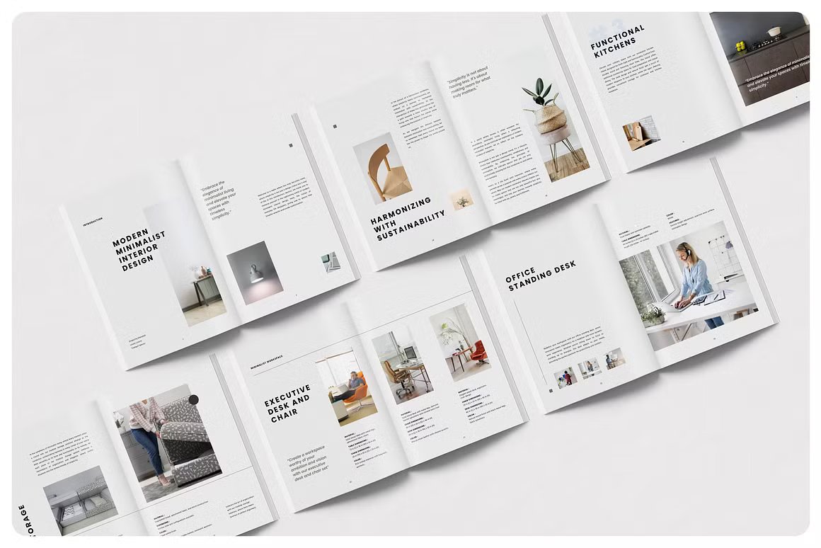 家居室内设计师和企业家A4杂志编辑Indesign/Canva模板 PION Editorial Interior Lookbook 幻灯图表 第6张-素材湾丨精选海外优质设计素材资源 家居室内设计师和企业家A4杂志编辑Indesign/Canva模板 PION Editorial Interior Lookbook 幻灯图表 sucaiwan.com