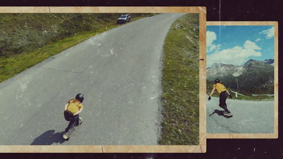 RP模板：4K复古时尚开场片头动画嘻哈摇滚拼贴胶片遮罩分屏转场过渡Get Gritty Title Transitions 影视音频 sucaiwan.com