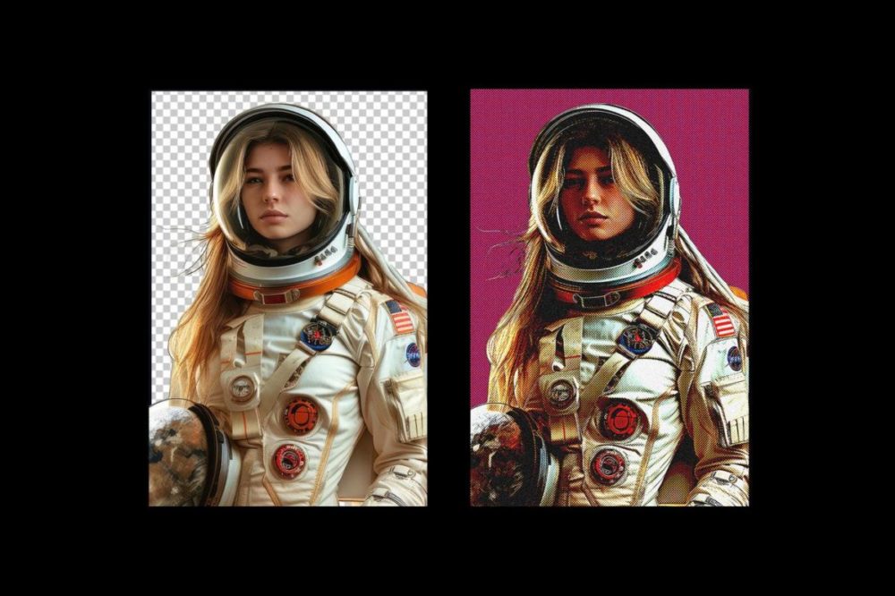 复古半色调Riso印刷照片效果PSD特效样机模板 Pop Art Halftone Print Photo Effect 插件预设 sucaiwan.com