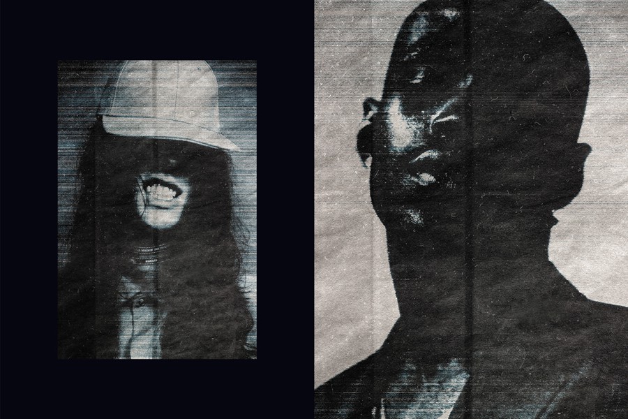 Grunge Photocopy Effect 插件预设 sucaiwan.com