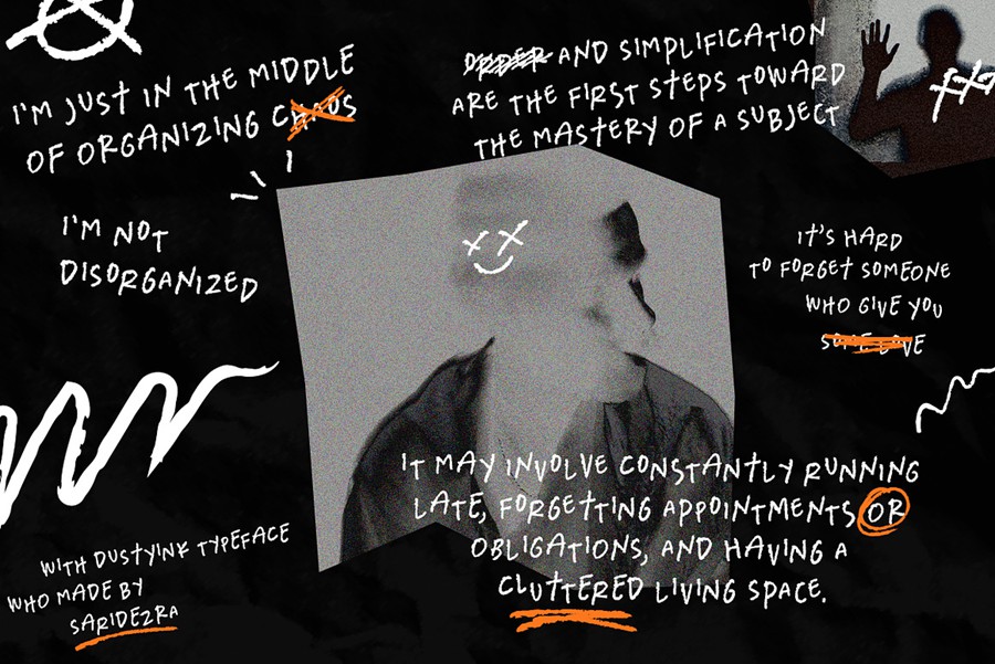 英文字体:复古涂鸦风格粗糙怪诞笨拙毛边手写字体 Dusty Ink + Scribble Font , 第2张-素材湾丨精选海外优质设计素材资源 英文字体:复古涂鸦风格粗糙怪诞笨拙毛边手写字体 Dusty Ink + Scribble Font , sucaiwan.com