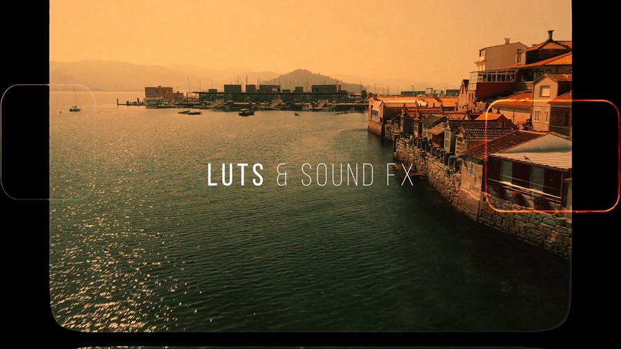 AE/PR/FCPX/达芬奇模板四合一复古怀旧胶片漏光划痕颗粒模板/叠加/音效/LUT素材Super 8 Film Bundle 影视音频 sucaiwan.com