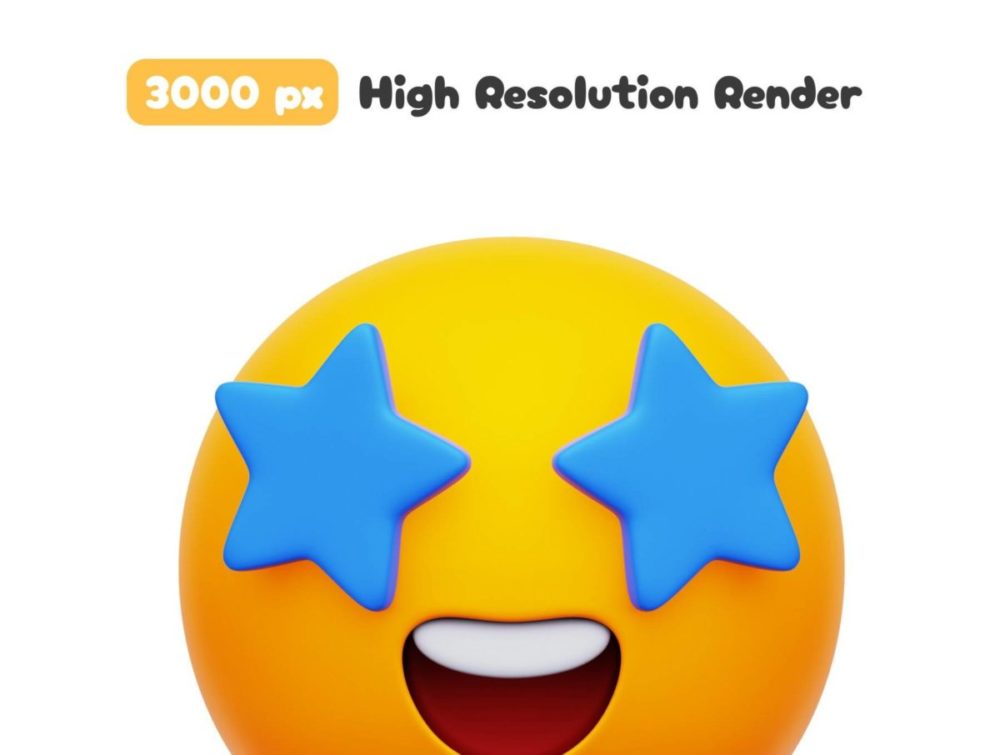 25款卡通趣味Emoji表情符号3D图标Icons设计Blender/PNG/OBJ格式素材 Emoji 3D Icons Set 图标素材 第3张-素材湾丨精选海外优质设计素材资源 25款卡通趣味Emoji表情符号3D图标Icons设计Blender/PNG/OBJ格式素材 Emoji 3D Icons Set 图标素材 sucaiwan.com
