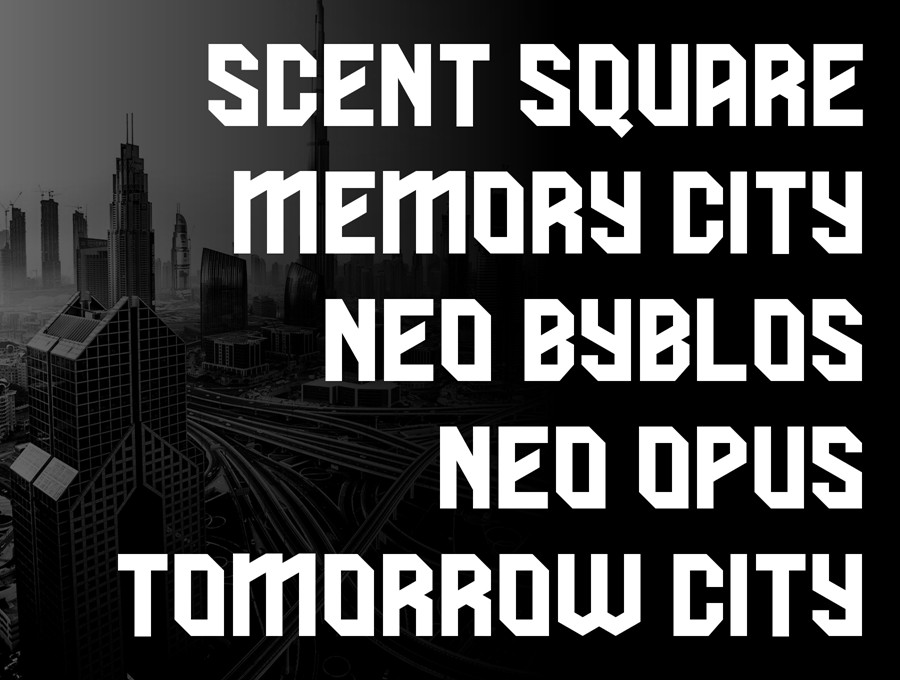 现代几何风斜角杂志海报标题Logo徽标设计PSAI无衬线英文字体安装包 Boston – Dispaly Typeface 设计素材 sucaiwan.com