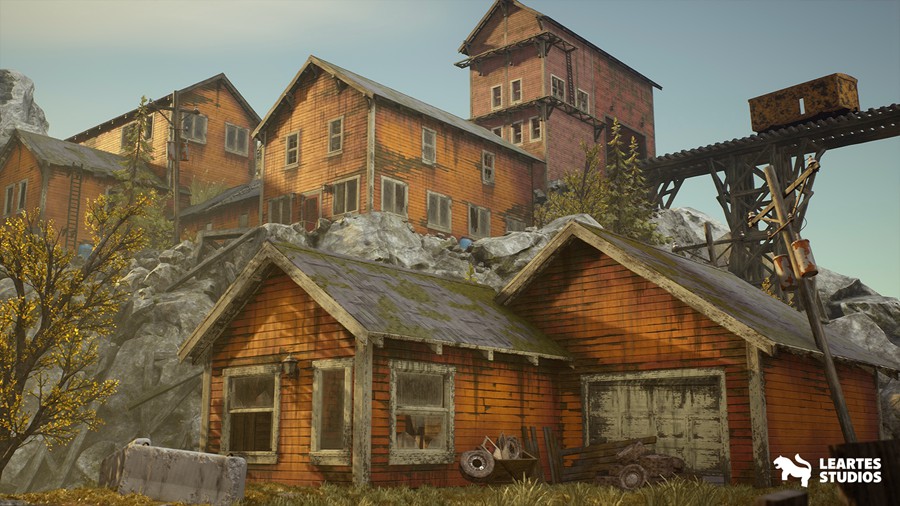 独特废弃旧工人采矿村庄3D场景模型UE格式素材 Old Workers Village 样机素材 第2张-素材湾丨精选海外优质设计素材资源 独特废弃旧工人采矿村庄3D场景模型UE格式素材 Old Workers Village 样机素材 sucaiwan.com