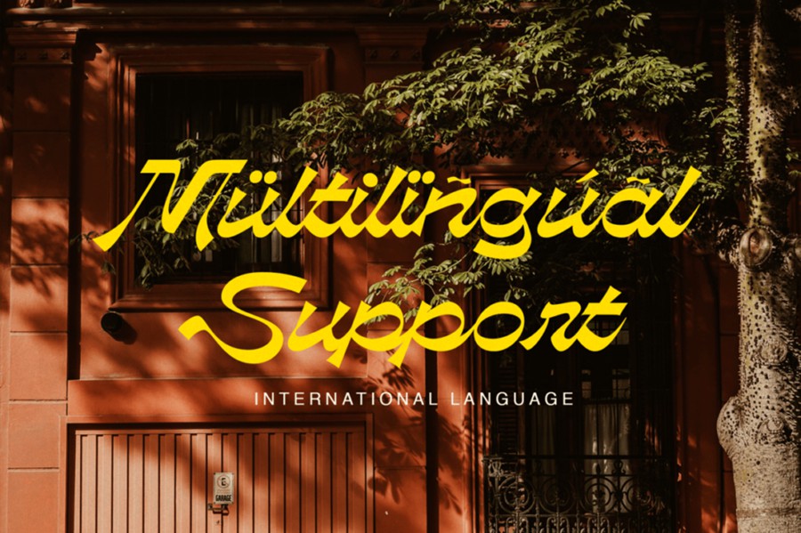 复古逆反差品牌Logo标题文字设计PSAI手写签名效果英文字体安装包 Phalarope | Reverse Contrast Script Font 设计素材 sucaiwan.com