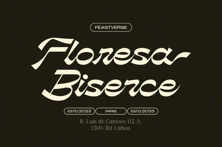 复古逆反差品牌Logo标题文字设计PSAI手写签名效果英文字体安装包 Phalarope | Reverse Contrast Script Font 设计素材 sucaiwan.com