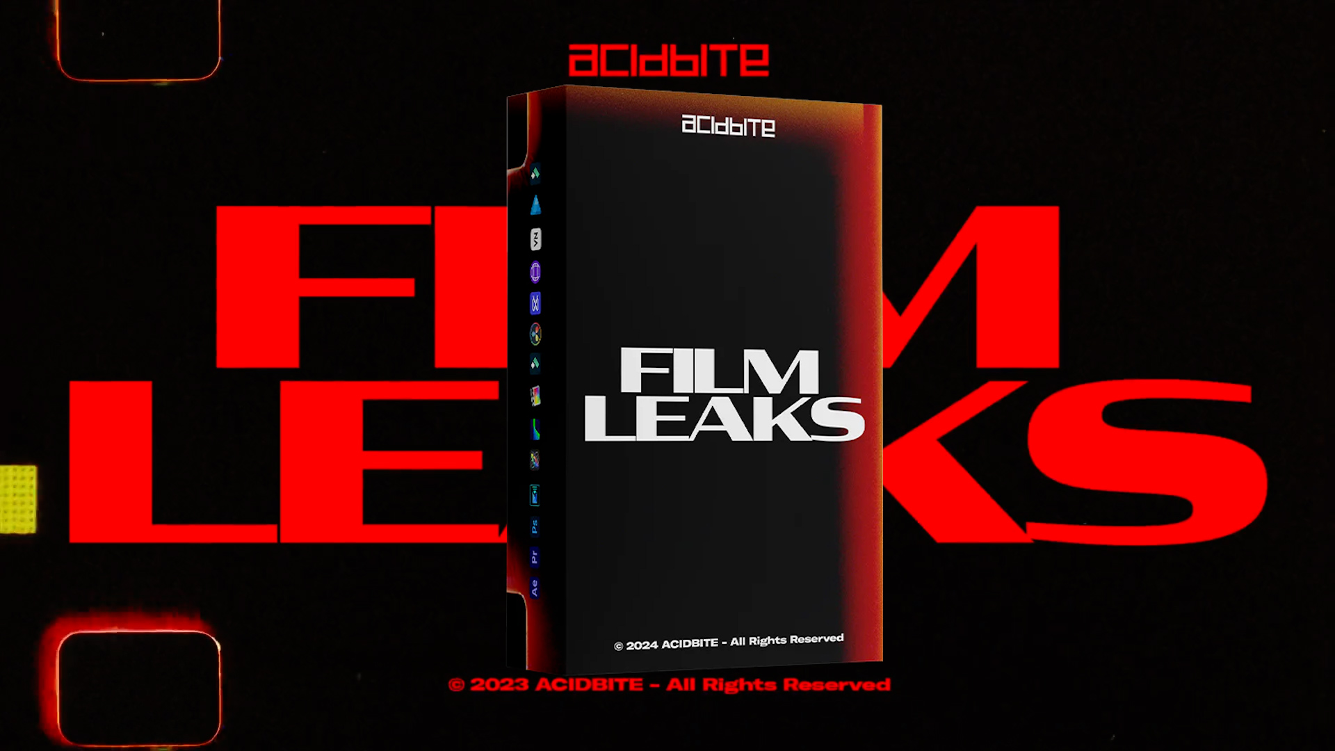 Acidbite - Film Leaks 34种4K高质量16MM胶片漏光划痕穿孔颗粒粗糙感纹理转场过渡视频效果叠加素材+SFX音效 影视音频 第1张-素材湾丨精选海外优质设计素材资源 Acidbite - Film Leaks 34种4K高质量16MM胶片漏光划痕穿孔颗粒粗糙感纹理转场过渡视频效果叠加素材+SFX音效 影视音频 sucaiwan.com