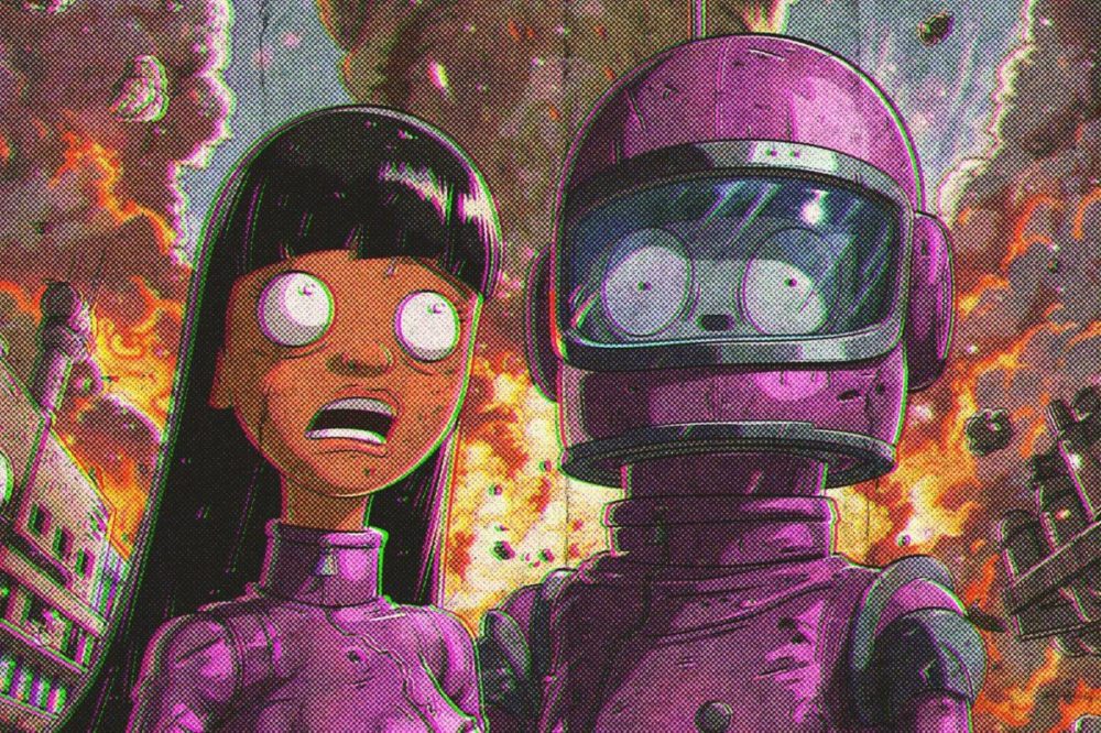 复古漫画半色调Riso印刷打印照片效果PS特效样机素材 Retrofuturistic Comic Halftone Photo Effect 插件预设 sucaiwan.com