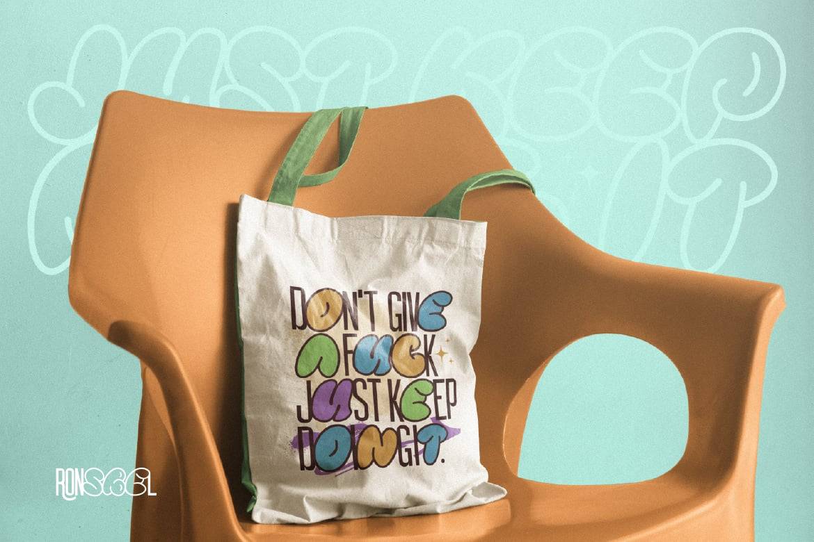 现代时尚品牌街头服饰徽标设计无衬线英文字体安装包 Ronsbel 设计素材 sucaiwan.com