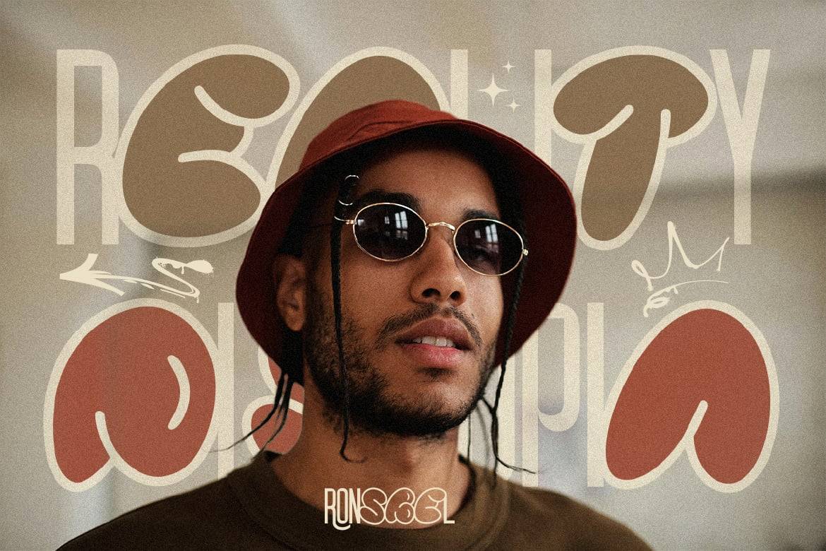 现代时尚品牌街头服饰徽标设计无衬线英文字体安装包 Ronsbel 设计素材 sucaiwan.com