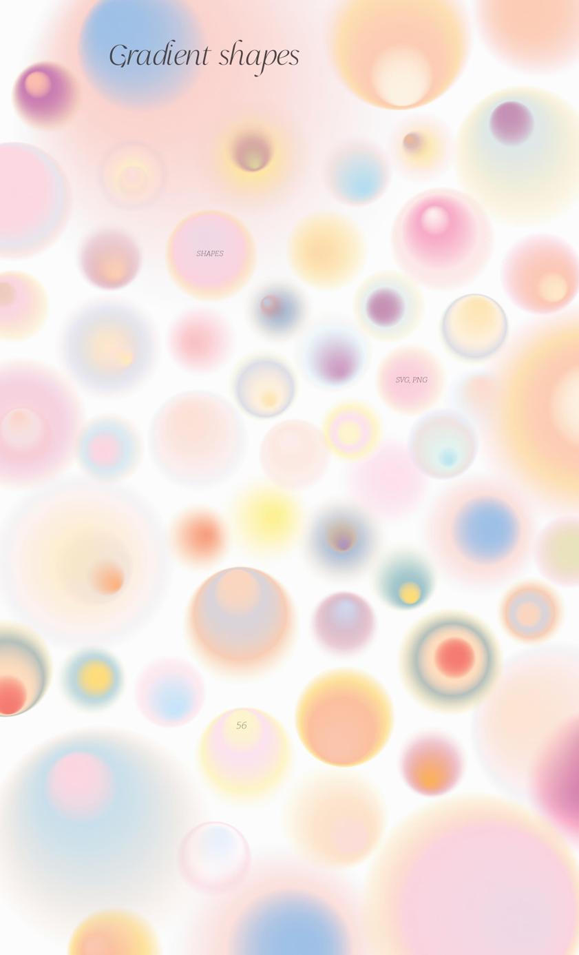 300个水彩插画风格产品包装几何图形渐变颗粒背景图封面设计素材套装 Self-Care Aesthetic — Mixed Media Collection 图片素材 sucaiwan.com