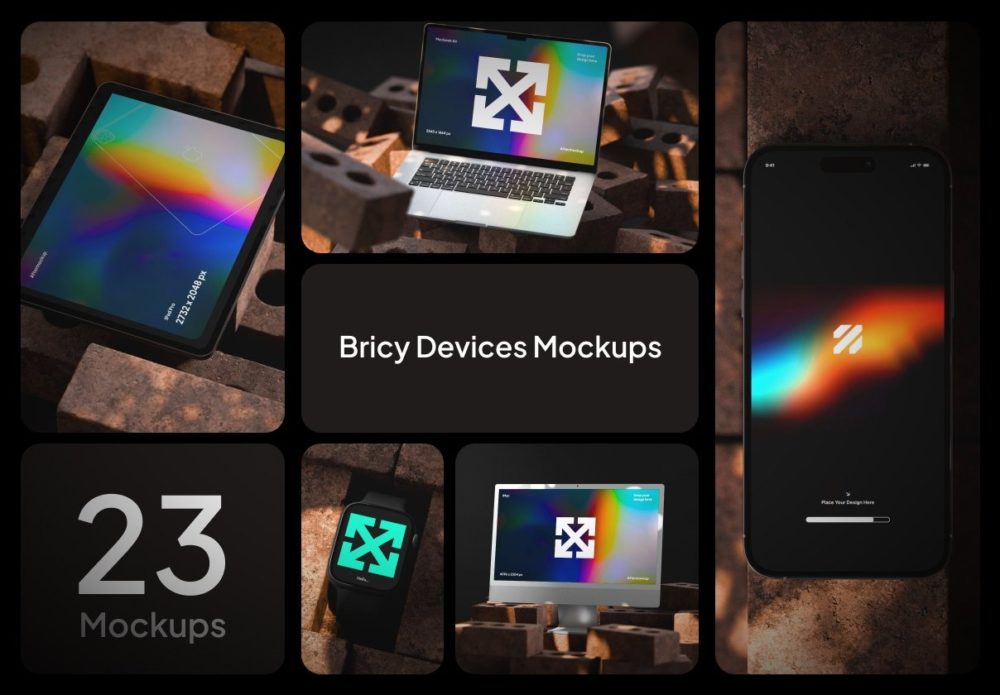 23款高级iPhone手机MacBook电脑iPad平板iWatch手表展示效果图PSD样机模板素材 Apple Devices Mockups Bricy 样机素材 第1张-素材湾丨精选海外优质设计素材资源 23款高级iPhone手机MacBook电脑iPad平板iWatch手表展示效果图PSD样机模板素材 Apple Devices Mockups Bricy 样机素材 sucaiwan.com