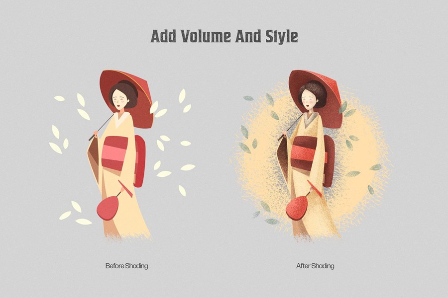 10款中国风手绘插画点状颗粒阴影Clip Studio Paint笔刷画笔设计素材 Hatch Master Brushes for Clip Studio Paint 笔刷资源 sucaiwan.com