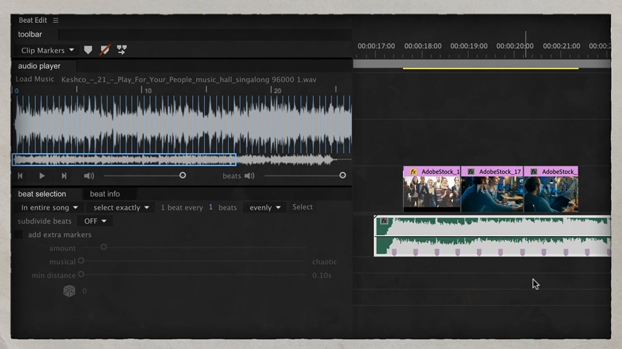 PR/AE插件：BeatEdit 音乐节奏鼓点标记插件 Aescripts BeatEdit PR/AE v2.2.001/v2.2.000 中文汉化（Win&Mac） 插件预设 sucaiwan.com