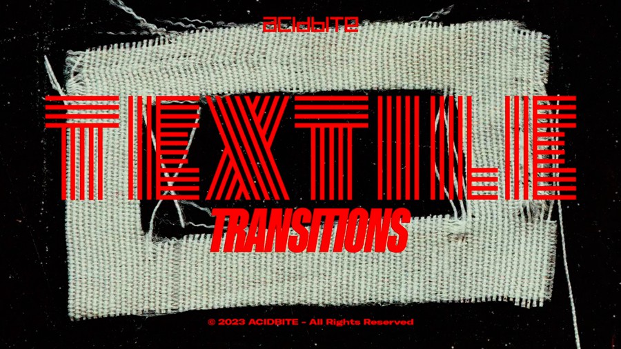Acidbite - Textile Transitions 41个高质量复古纺织布料纹理磨损做旧划痕纸张边框MOV动画视频转场过渡插件模板叠加素材套装+音效 影视音频 第2张-素材湾丨精选海外优质设计素材资源 Acidbite - Textile Transitions 41个高质量复古纺织布料纹理磨损做旧划痕纸张边框MOV动画视频转场过渡插件模板叠加素材套装+音效 影视音频 sucaiwan.com