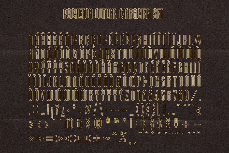 现代复古杂志包装邀请函徽标设计无衬线英文字体安装包 Rackleton – Condensed Ligature Sans 设计素材 sucaiwan.com