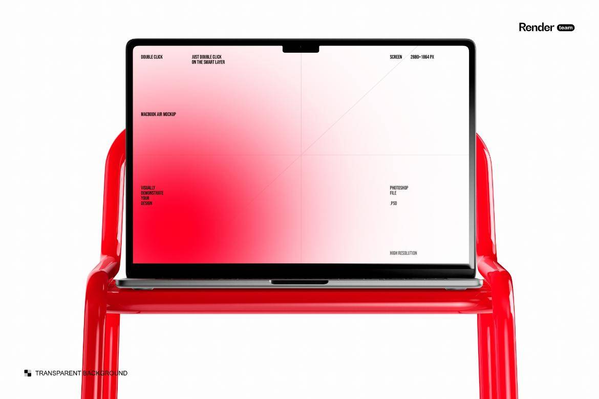 创意时尚网站设计PS展示效果图苹果MacBook Air笔记本电脑样机模板素材 MacBook Air Mockup Set 样机素材 sucaiwan.com