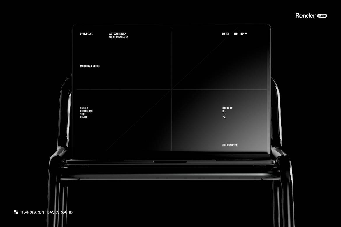 创意时尚网站设计PS展示效果图苹果MacBook Air笔记本电脑样机模板素材 MacBook Air Mockup Set 样机素材 sucaiwan.com