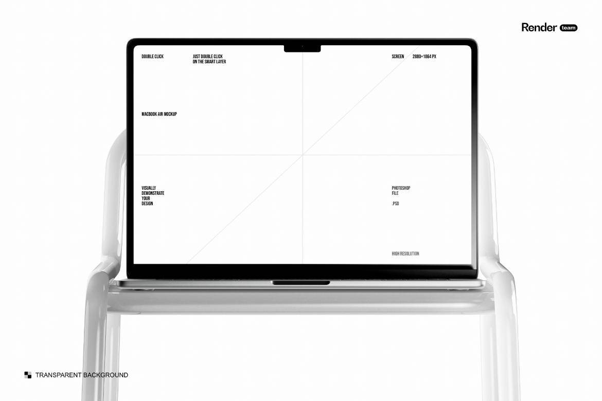 创意时尚网站设计PS展示效果图苹果MacBook Air笔记本电脑样机模板素材 MacBook Air Mockup Set 样机素材 sucaiwan.com