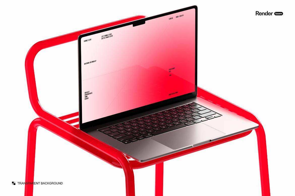 创意时尚网站设计PS展示效果图苹果MacBook Air笔记本电脑样机模板素材 MacBook Air Mockup Set 样机素材 sucaiwan.com