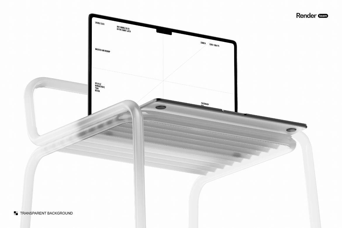 创意时尚网站设计PS展示效果图苹果MacBook Air笔记本电脑样机模板素材 MacBook Air Mockup Set 样机素材 sucaiwan.com