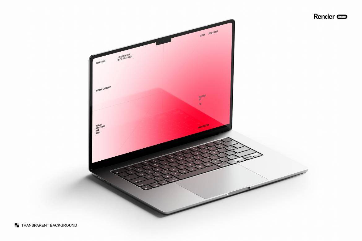 创意时尚网站设计PS展示效果图苹果MacBook Air笔记本电脑样机模板素材 MacBook Air Mockup Set 样机素材 sucaiwan.com