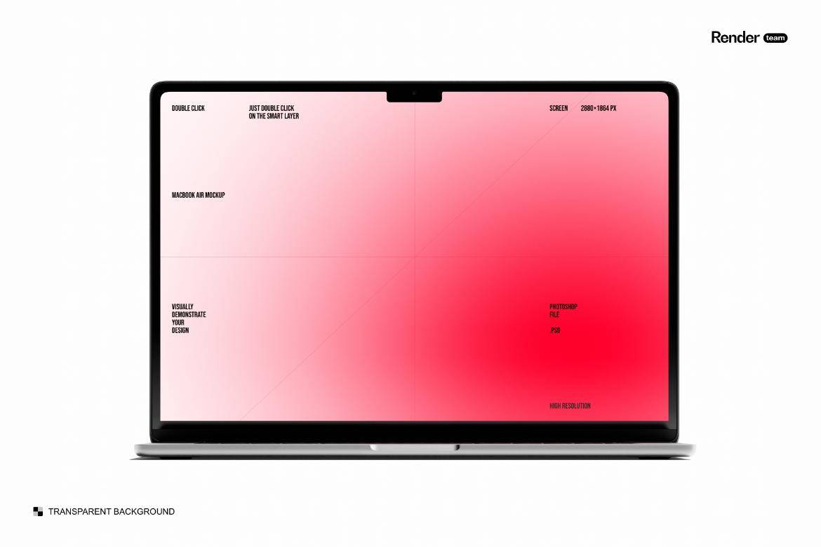 创意时尚网站设计PS展示效果图苹果MacBook Air笔记本电脑样机模板素材 MacBook Air Mockup Set 样机素材 sucaiwan.com