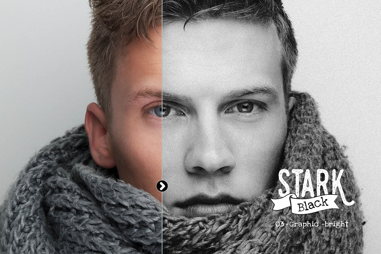 Presetrain – Stark Black Dramatic BW Lightroom Presets 插件预设 sucaiwan.com