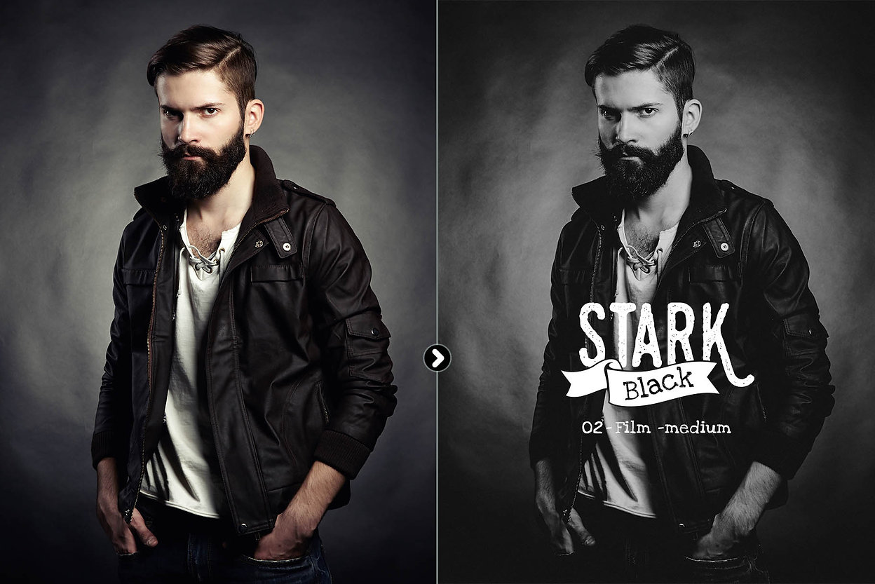 Presetrain – Stark Black Dramatic BW Lightroom Presets 插件预设 sucaiwan.com