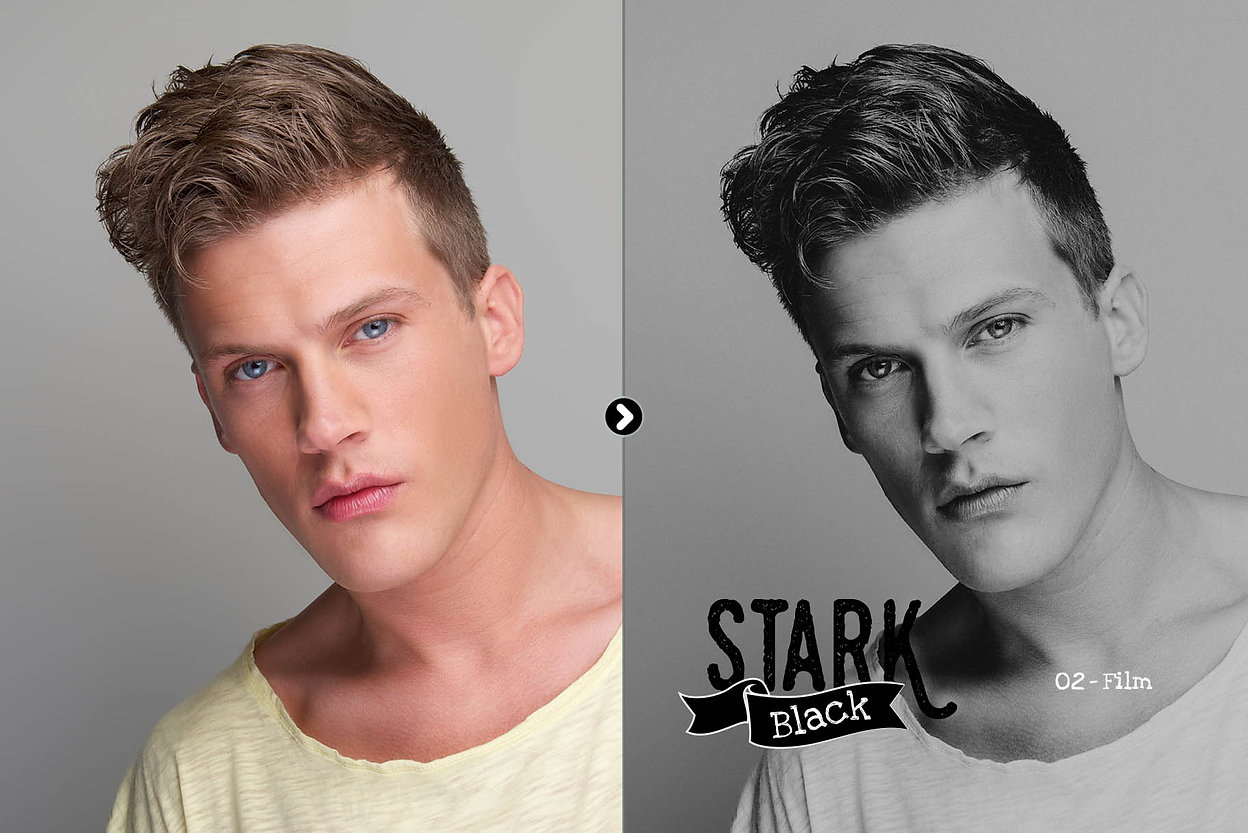 Presetrain – Stark Black Dramatic BW Lightroom Presets 插件预设 sucaiwan.com