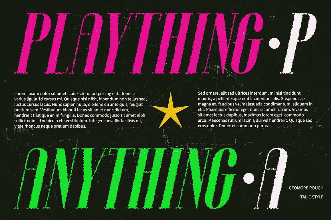 英文字体:复古街头粗糙磨损衬线装饰西文标题logo徽标排版字体 Geomore Rough 设计素材 第2张-素材湾丨精选海外优质设计素材资源 英文字体:复古街头粗糙磨损衬线装饰西文标题logo徽标排版字体 Geomore Rough 设计素材 sucaiwan.com