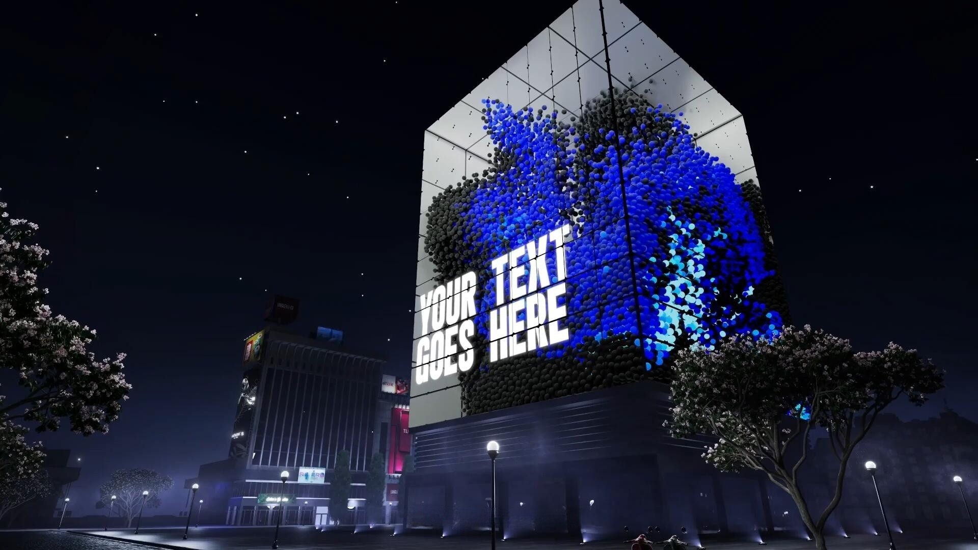 FCPX插件：4个超现实建筑裸眼3D虚拟投影渲染广告产品展示 Unreal Buildings , sucaiwan.com