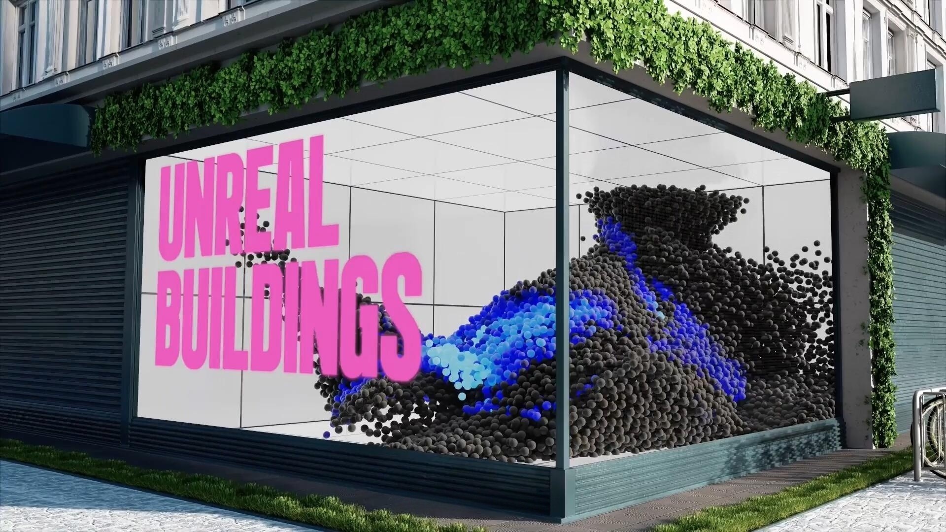 FCPX插件：4个超现实建筑裸眼3D虚拟投影渲染广告产品展示 Unreal Buildings , sucaiwan.com