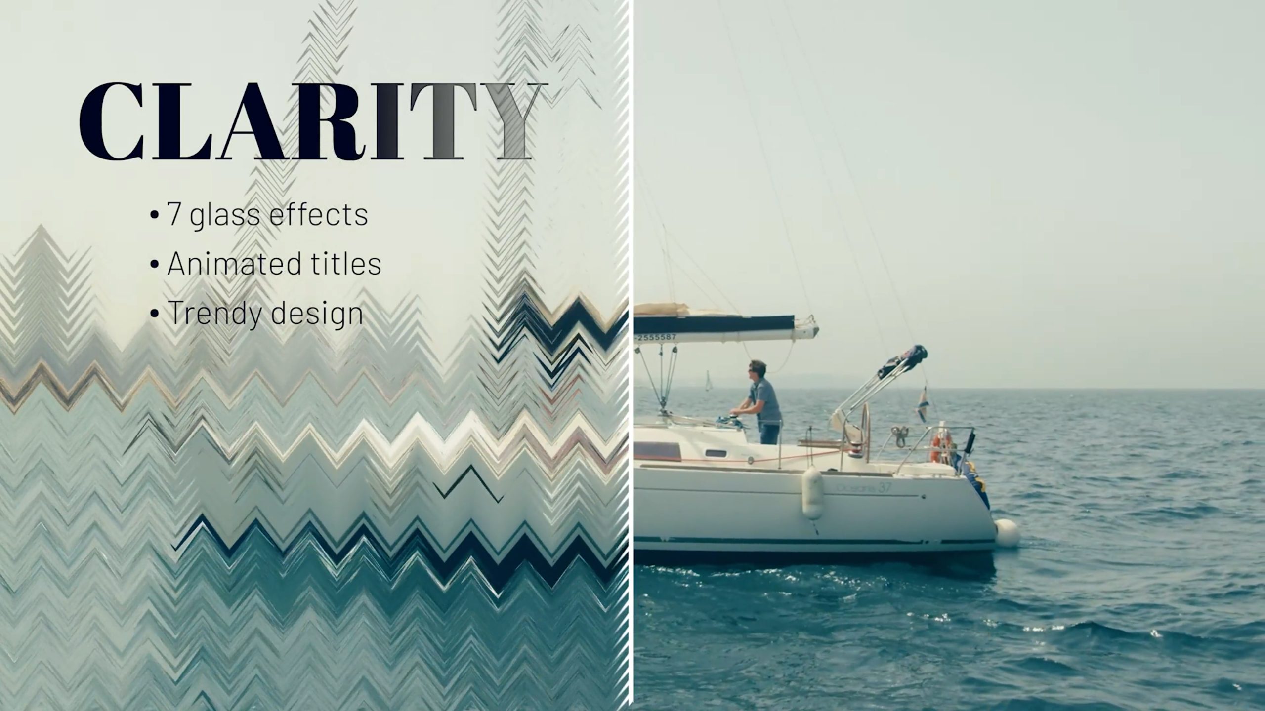 PR模板：4K时尚玻璃纹理朦胧视觉效果 Glass Titles Effect 影视音频 sucaiwan.com