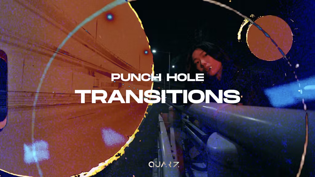 时尚复古胶片打孔转场过渡PR/AE/达芬奇三合一视频模板 Punch Hole Transitions 影视音频 sucaiwan.com