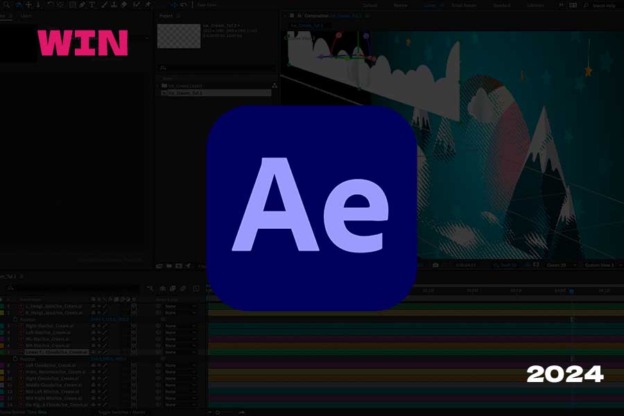 专业视频特效处理软件AE 2024 for Win版本 Adobe After Effects 2024 (v24.6.2.002) For Win 软件分享 第1张-素材湾丨精选海外优质设计素材资源 专业视频特效处理软件AE 2024 for Win版本 Adobe After Effects 2024 (v24.6.2.002) For Win 软件分享 sucaiwan.com