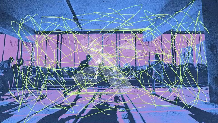 AE/PR Mogrt模板：12种4K时尚涂鸦美学音乐视频邋遢粗糙纸质纹理拼贴艺术转场过渡二合一模板+音效 Mixed Media Transitions 影视音频 sucaiwan.com