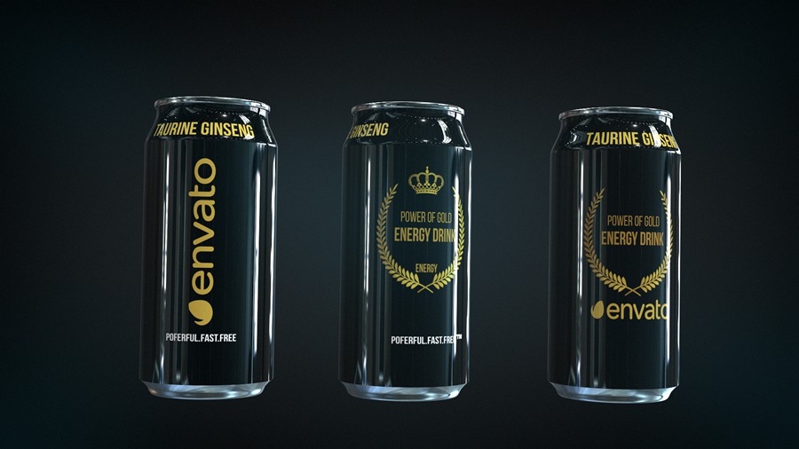 AE模板：瓶装饮料啤酒3D特写镜头商业样片展示开场片头 , sucaiwan.com