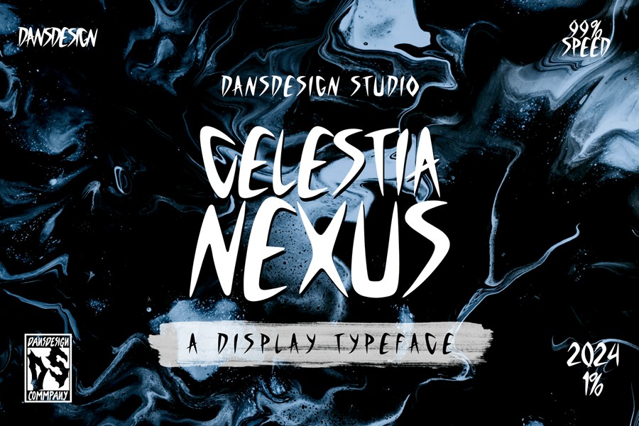 复古哥特式电影海报徽标设计y2k装饰英文字体安装包 Celestia Nexus Metal Horror Graffiti Y2k Font 设计素材 sucaiwan.com