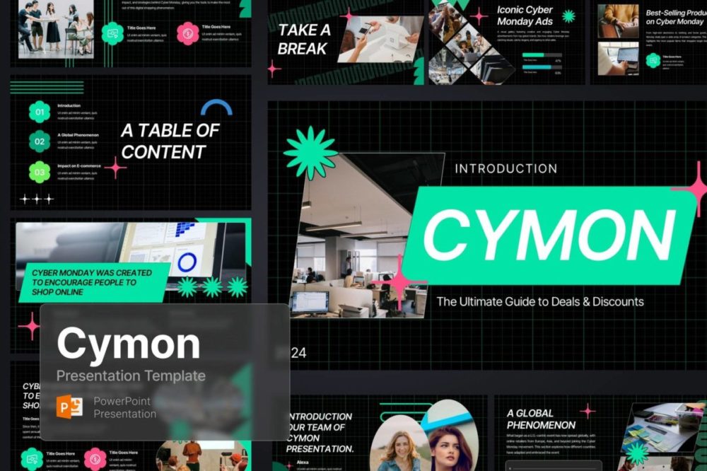 时尚品牌营销策划演示文稿设计ppt模版 Cymon – Cyber Monday Powerpoint Template 幻灯图表 第1张-素材湾丨精选海外优质设计素材资源 时尚品牌营销策划演示文稿设计ppt模版 Cymon – Cyber Monday Powerpoint Template 幻灯图表 sucaiwan.com