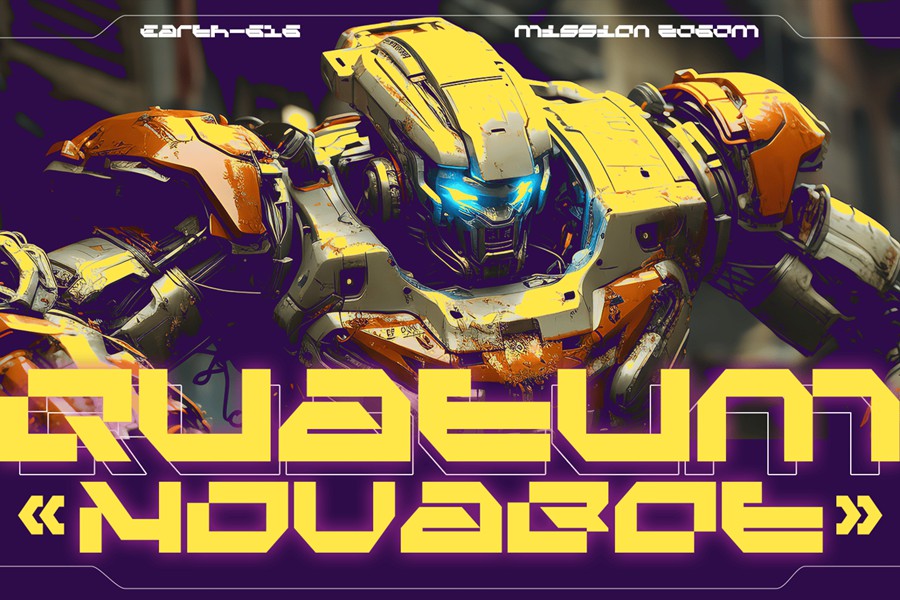 现代未来派品牌徽标网站游戏设计装饰英文字体安装包 Cyber Grid Cyber Crypto Font 设计素材 第4张-素材湾丨精选海外优质设计素材资源 现代未来派品牌徽标网站游戏设计装饰英文字体安装包 Cyber Grid Cyber Crypto Font 设计素材 sucaiwan.com